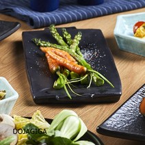 도자기가 손잡이 사각 굽접시 한국도자기 그릇, 유유