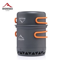 캠핑식기세트 티타늄코펠 캠핑반합, 중국, 1.3L 냄비