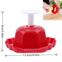 야채 감자 채칼 강판 슬라이서 필러 커터 나무 그리드 grater corrugated net chopper 웨이브 나이프 chipper 샐러드 주방 shredder 매셔 269, 빨간 손 보호대