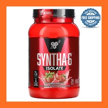 신타식스 단백질 프로틴 BSN Syntha-6 아이솔레이트 Isolate Protein Powder Drink Mix 딸기 밀크 쉐이크 2.01 lb (912g) 칼슘 칼륨
