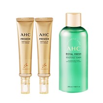 [AHC 스킨케어2종] AHC앰플인아이크림40mlx2개+AHC 로얄프레쉬 수딩토너 290ml, 1세트