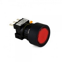1A1B 푸쉬락 전원 스위치 24V DC LED 매입형 ON-ON 16mm KBL160AT-L3C1푸쉬 락 전원 스위치 LED, 레드 [KBL160AT-L3CR1]