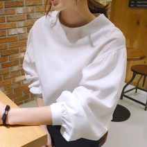 [루디아] 여성 수아밍 볼륨 소매 블라우스