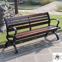 공원벤치 테라스 야외용 정원 평벤치 등받이 카페 의자 나무 방부, A수입방부목1.8m