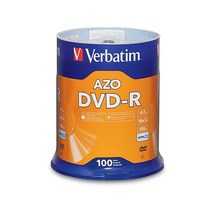 버바팀 DVD-R 4.7GB 16x AZO 레코딩 가능한 미디어 디스크 - 100 디스크 스핀들(FFP), Standard Packaging_10 Pack (Sl