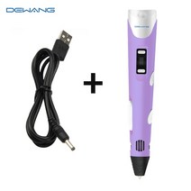 3d 프린터 pen kids drawing set printer pen with usb rp800a pla abs filament diy toys gift, 보라색 3d 펜, 협력사