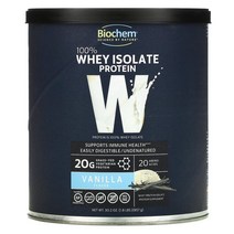 Biochem 웨잇트 근육 건강 관리 100% 유청 분리 프로틴Whey Isolate Protein 바닐라 857g 1팩