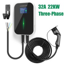 EVSE 월박스 EV 충전기 전기 자동차 충전 스테이션 유형 2 케이블 포함 IEC 62196-2 벤츠용 방수 32A 1 상 695135, 22kw-32A 3 Phase 695135