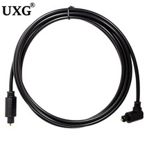 블루레이플레이어 90도 디지털 광 오디오 케이블 어댑터 toslink gold plated 1m 0.5m 2m spdif 케이블 for blueray ps3 xbox dvd, 이중 직각-2m
