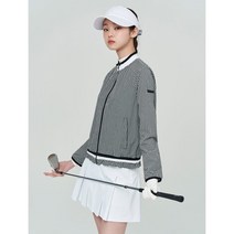 [빈폴골프] 여성 블랙 깅엄 체크 블루종 점퍼 (BJ2139A035)