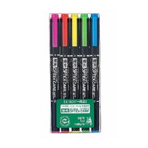 제브라 마카 형광펜 옵텍스 케어 5색 세트, 1세트