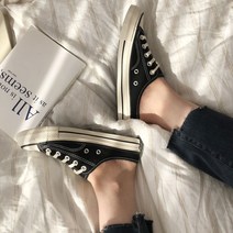 여성 데일리 뮬 스니커즈 캔버스화 zn771