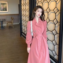 POMTOR 가을 코디 카라 셔츠 롱 원피스T202024H+덧신증정