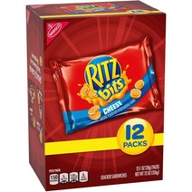 리츠 비츠 크래커 샌드위치 치즈 12개입 RITZ Bits Cheese Sandwich Crackers 12pack