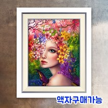 블링블링 사은품증정 DIY보석십자수세트 인물 캐릭터 비즈 큐빅, CH3D-118 (꽃의여인2)