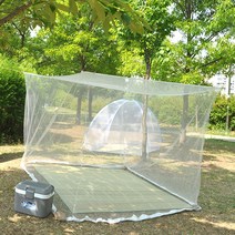 수지씨앤엘 국산 사각모기장 화이트 5-6인용, 단품