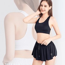 너무 편한 테스 세트 크롭 스포츠 프릴 돌핀 요가 탑 스포츠 여성 스피닝복장 상의 요가 옷