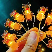 크리스마스 트리 전구 조명 장식 LED와이어 감성 미니 드럼 무드등 철사 산타 루돌프, 03_트리