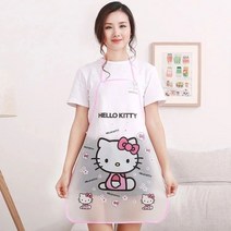 주방방수앞치마 18 스틱 룩 큐트 애니메이션 방지 오일 둘레 허리 심플 여성 2706298902, KT캣 3개 룩