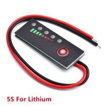 Led 레벨메타 오디오디스플레이 LED조명 배터리 잔량 표시기 18650 리튬 용량 테스터 미터 1 2 3 4 5 6 12 24 36 48 모듈 전자 키트, 없음, 5S For Lithium