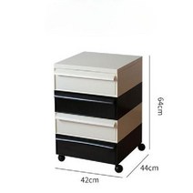 미드센추리 모던 이동식 트롤리 3단 선반 트레이 바퀴달린 수납장, K. 믹스 4단