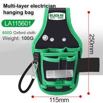 캠핑공구가방 안전장구 LAOA다기능 보관 가방 옥스포드 천 허리 팩 하드웨어 수리 도구 포켓 렌치 플라이어 전기 기사 가정용 벨트, LA115601 전기 기사