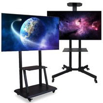 이동식 TV거치대 삼성 LG 중소기업 호환 32-75인치 LED 다이 스탠드 브라켓, 02_고급형 (32인치-75인치)