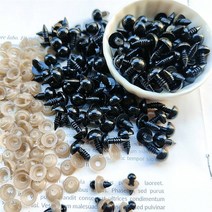 장난감 아이용 블랙 플라스틱 봉제 안전 눈 아미구루미 DIY 공예 재미있는 동물 인형 액세서리 5-14mm 5, 06 10mm_02 50pcs