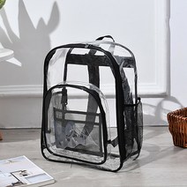 클리어 투명 백팩(블랙) 비치백 여름가방