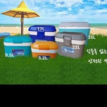매니저 휴대용 캠핑 차량 온도 유지 아이스 박스 세트 모음 소형 손잡이 대형 스틸 쿨러 17 22L, 9.5L, 사이즈용량