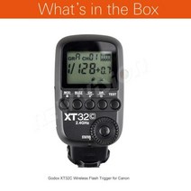 Godox XT32C 2.4G 무선 1/8000s 플래시 트리거 X 시스템 XTR-16 DSLR, 한개옵션0