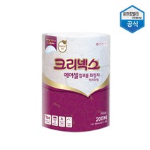 크리넥스 에어셀 점보롤 화장지 프리미엄 200m, 3롤, 1팩