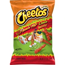 미국 치토스 매운맛 크런치 핫 리몬 치즈 맛 Cheetos Crunchy Hot Limon Cheese Flavored, 1개