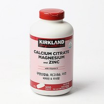 [커클랜드]구연산칼슘 마그네슘 아연 1586.2mg x 500정 / 코스트코, 없음