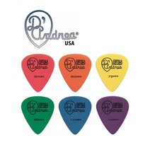 디안드레아 델린 피크 [두께선택] DAndrea Delrex Delrin Picks 디안드레아피크, 옐로우.73mm