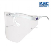 고려 의료용 안면 보호구 KR-FS01-CL 투명 페이스쉴드 안경형 위생 보안면 김서림방지