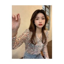 지금헤어지는중입니다 9회 송혜교 레트로 봄느낌 여성스러운 플라워 블라우스 5346276752