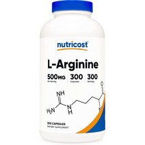 뉴트리코스트 L-아르기닌 500mg 캡슐 글루텐 프리, 300정, 1개