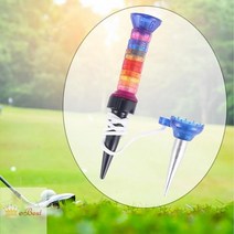[KN110] 레인보우 골프티 숏티 롱티 기능성티 캐디용품, 색상랜덤발송