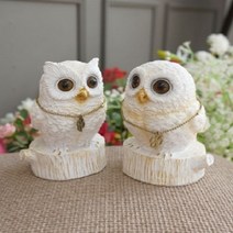행운 선물 아일랜드 네잎클로버 부엉이 2종 장식품