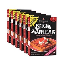 1+1 Classique Fare 벨기에 와플 믹스 가볍고 바삭한 팬케이크 머핀 및 크레페 만들기 메이커와, 벨기에 와플_1파운드(6개들이 팩)