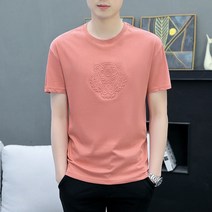 HONG KANG 호랑이 반팔 티셔츠 얇은 남자 옷