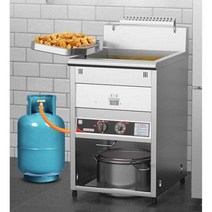 가스 튀김기 치킨 돈가스 특수 가스 프라이팬 장비, 40L 수직형 가스프라이어 크로스파이프 (액화가스/천연