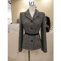 KL케이엘 바이린 K126 카라넥 쥐돌이체크 밸티드 재킷 KGJKMK8010(2296774)