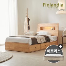 핀란디아 메이트 SS침대(서랍형)+유로탑31매트리스, 단품