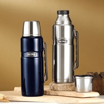 THERMOS 써모스 ROB-001K 트래블 킹 컵타입 보온보냉병, 1200ml, 미드나잇블루(MNB)