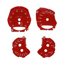 타코미터 레드 페이스 가드 For Porsche turment cluster 스피도 게이지 킬로미터 Cayenne 958 Panamera 97, 02 Full Set