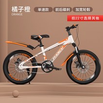 미니스프린터 봉황 자전거 8-10- 타입학생 마운틴바이크 디스크브레이크 기어변속 18inch22inch, T01-18inch, C15-귤색 바퀴살 디스크브레이크