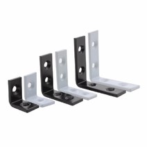 꺽쇠 선반받침대 7006 검정 백색 사이즈 (25mm 40mm 50mm 60mm) 까치발 벽선반지지대, 블랙25x25