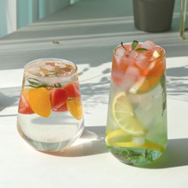 항아리 플리츠 내열 유리잔 4종, 이든 링클018_내열유리잔 470ml